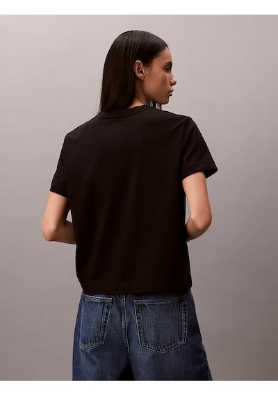 Calvin Klein Kadın Baskılı T-shirt-lv047ab801ub1 SIYAH