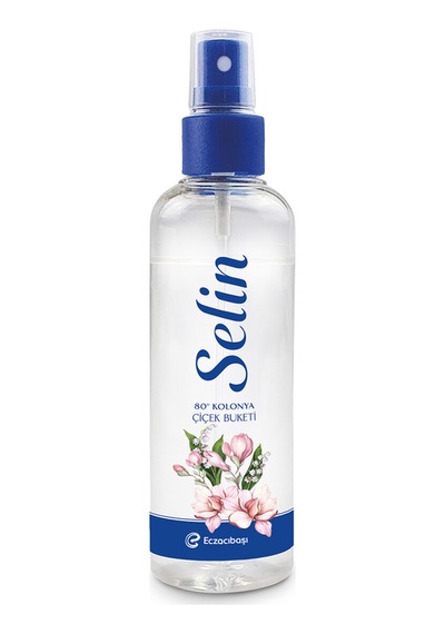 4 Adet Selin Çiçek Buketi Kolonya Sprey 100 Ml