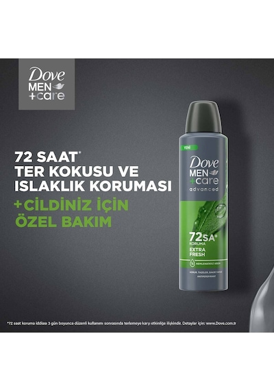 Men +care Advanced Erkek Deodorant 72 Saat Koruma Extra Fresh 150 ML X3