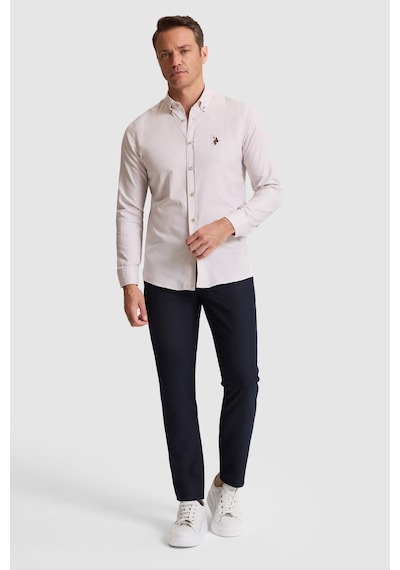 U.s. Polo Assn. Erkek Taş Gömlek Basic 50322161-vr049 Taş Rengi