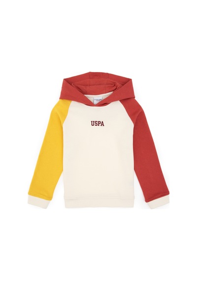 U.S. Polo Assn. Erkek Çocuk Krem Kapüşonlu Sweatshirt 50316606-VR256