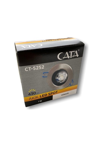 Cata Ct-5252 7w Akik Led Spot Lamba Gömme Tavan Şık Tavan Aydınlatma 3200k Günışığı Çok Renkli