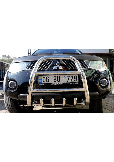 Mıtsubıshı L200 2007-2014 Ön Koruma Paslanmaz Çelik Krom - L200