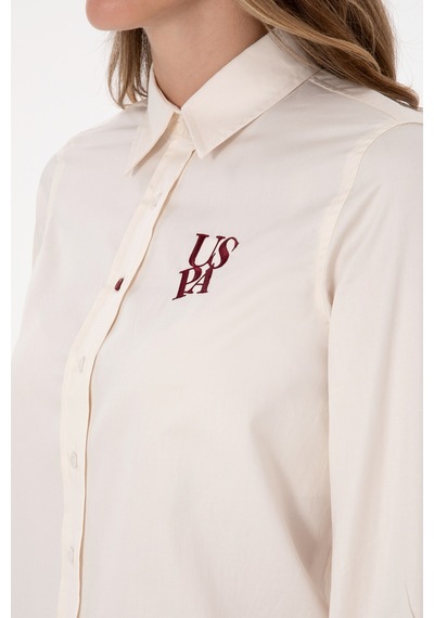 U.s. Polo Assn. Kadın Gömlek Desenli 50308653-vr256 İnci