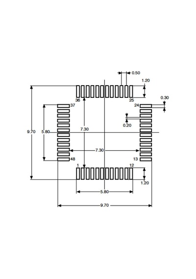 STM32F100C8T6B Smd 32-Bit 24MHz Mikrodenetleyici LQFP-48