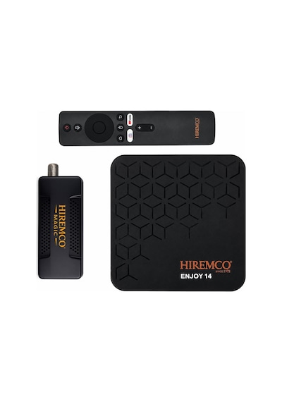 Hiremco Enjoy 14 + Magic Usb-a Kurulu Uydu Seti 4k Android Tv Box