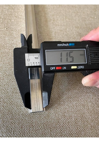 Alüminyum Profil 200X15.5X6.5Mm - Maket Modelleme Profil Çubuk