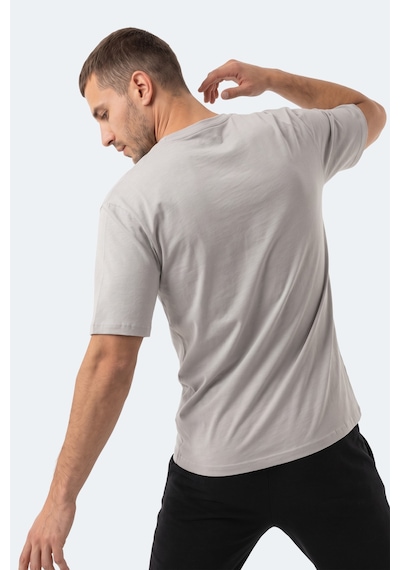 Slazenger Kodex Erkek Oversıze Gri Tişört