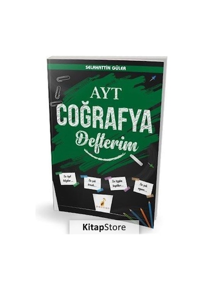 YKS AYT Coğrafya Defterim  -  Selahattin Güler  -  Pelikan Yayınları