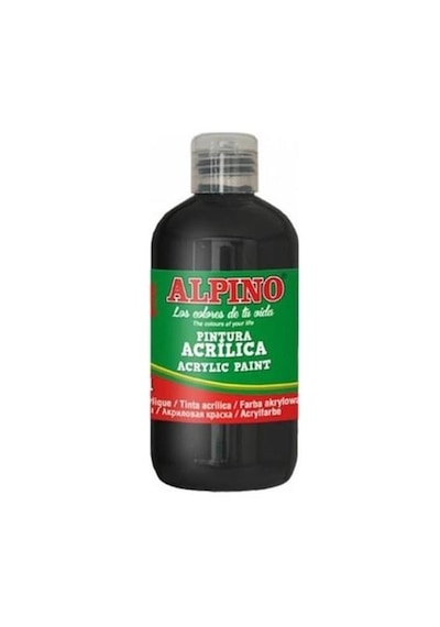 Alpino Akrilik Boya Şişe 250 Ml Siyah Akrilik Boya