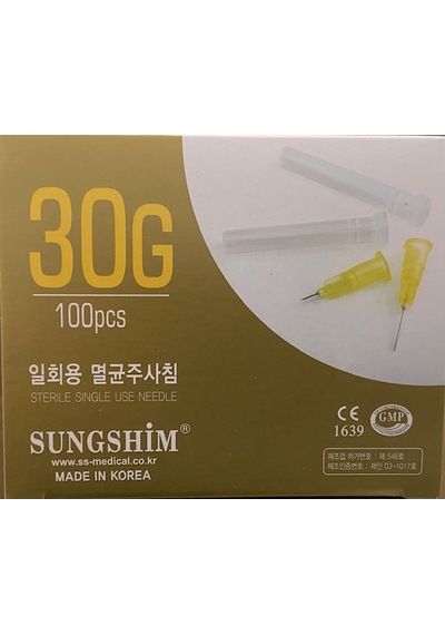 Sungshım - 30gx13mm - Mezoterapi İğne Ucu 100 Lük Paket