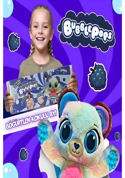 Bubble Pops Blackbeary Bliss: Kokusuyla Büyüleyen Şişme Peluş Ayı
