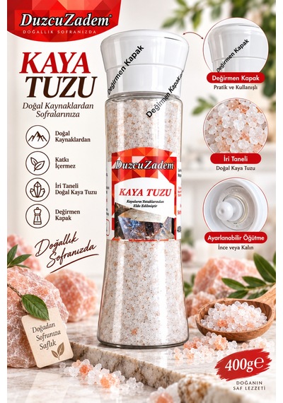 Kaya Tuzu Değirmen Kapak 400 Gr