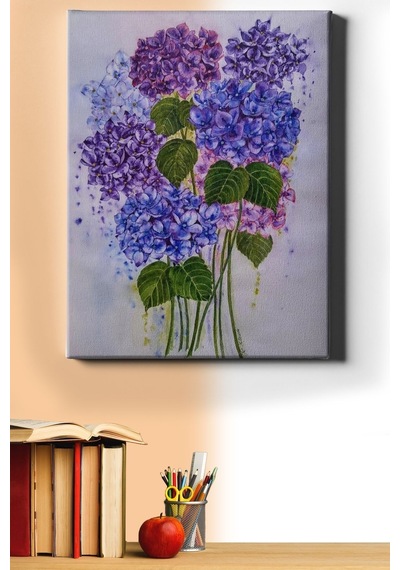 Webstyle Sayılarla Boyama Seti Kasnaklı Ortancalar 40 X 50 Cm