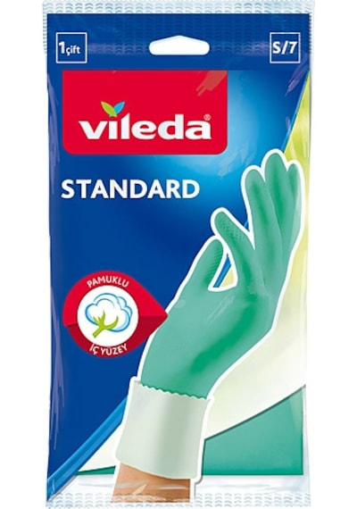 Vileda Standart Temizlik Eldiveni Yeşil S