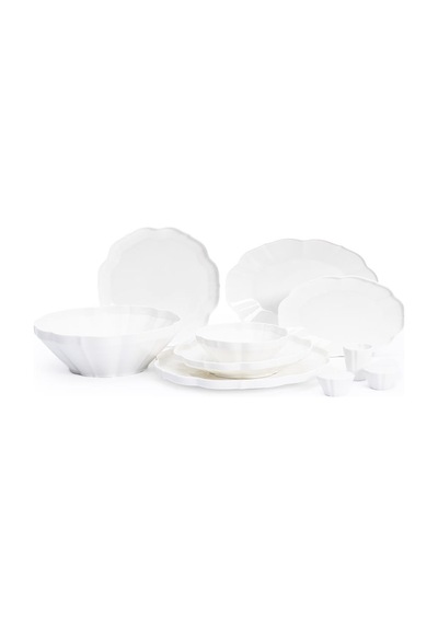 Maxx Doria Pure Hexa 12 Kişilik 58 Parça Yemek Takımı Pa2108 Beyaz