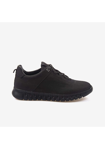 Kemal Tanca Hakiki Deri Erkek Erkek Spor Sneaker Ayakkabı 2537 Siyah