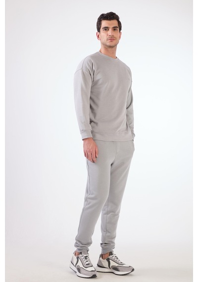 Dufy Gri Erkek Sweatshırt - Regular Fit Gri