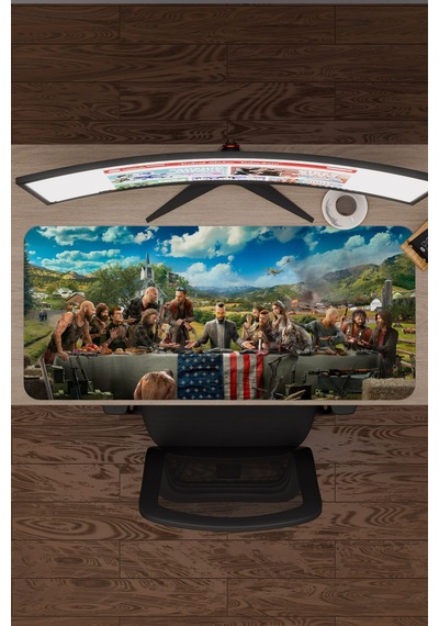 Far Cry Kaymaz Dikişli Kauçuk Oyuncu Mousepad V1 - 90x40 Xxl Gaming Mouse Pad Fare Altlığı