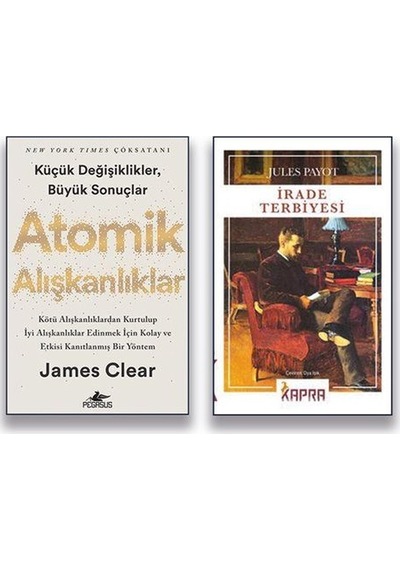Atomik Alışkanlıklar & İrade Terbiyesi 2 Kitap Set & Küçük D...