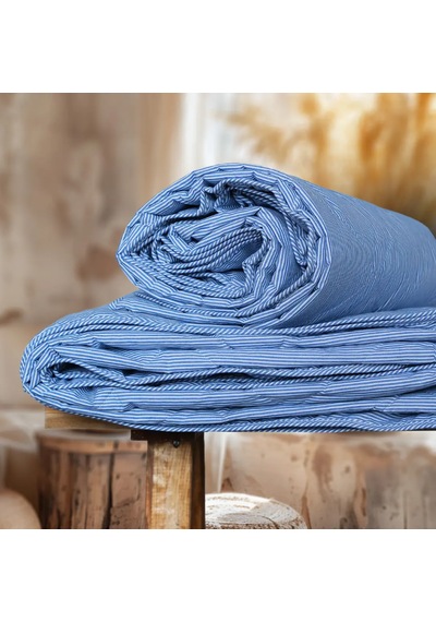 Özyurtlar Home %100 Merinos Kuzu Yün Pike Battal Boy 220x240 Mavi