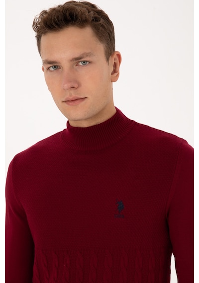 U.s. Polo Assn. Erkek Bordo Kazak /triko 50315037-vr014 Bordo