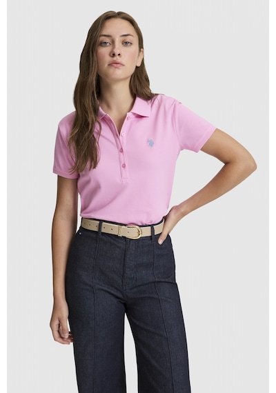 U.S. Polo Assn. U.s. Polo Assn. Kadın Pembe Tişört Basic 50321818-vr041