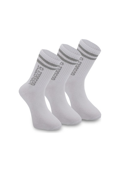 Slazenger JINN 3 lü Erkek Spor Beyaz Çorap