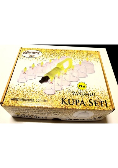 Altın Sefa 12'li Vakumlu Kupa Çekme Masaj Aleti Hacamat