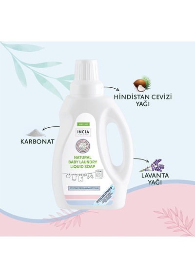 Incia Doğal Çamaşır Sabunu 750 Ml Çamaşır Makinesi Için 2 Adet
