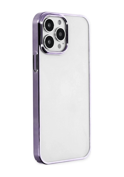 Gld-spt- Newface Apple Uyumlu iPhone 13 Pro Max Kılıf Element Silikon - Mor