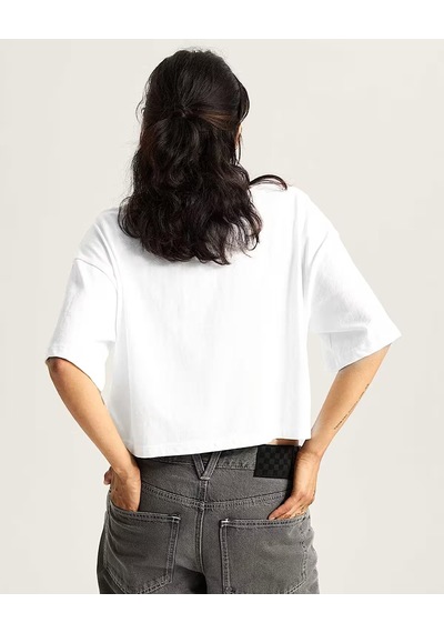 Vans Rhythm Relaxed Crop Ss Kadın Beyaz - Vn000rch