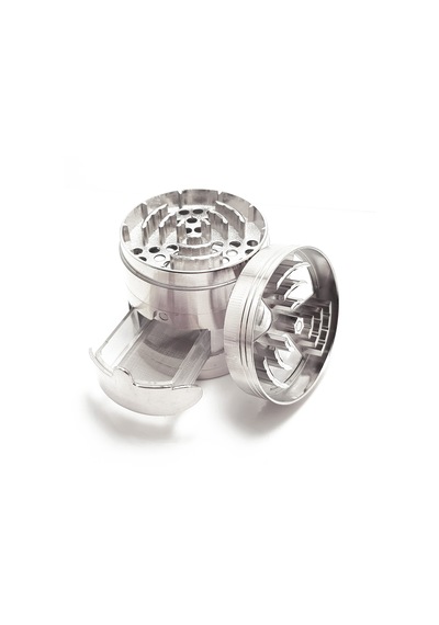 Çekmeceli 60 MM Silver Grinder Herbal Parçalayıcı  Pz38slv