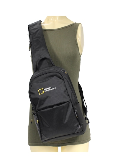 M 1005 Mega Bag Unisex Göğüs Çapraz Çanta, Body Bag Siyah