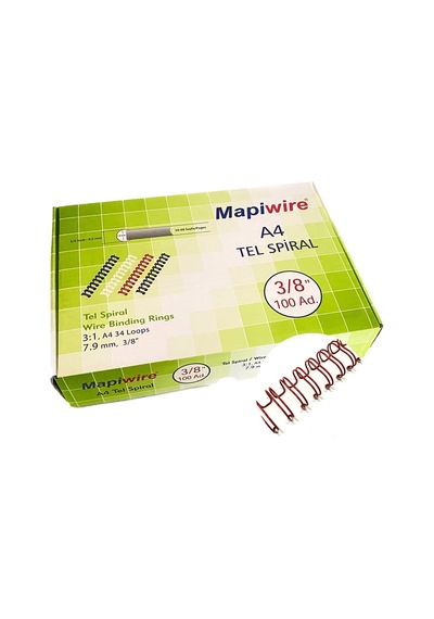 Mapiwire 3/8 Kutu Tel Kırmızı 100 Ad.
