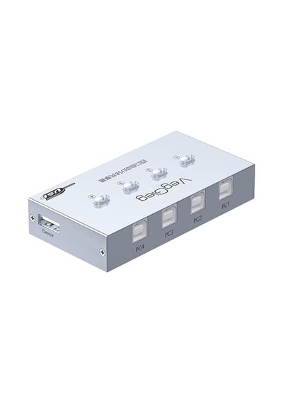 Usb 2.0 Anahtarlı 4 Portlu Yazıcı Printer Çoklayıcı Sharing Switch