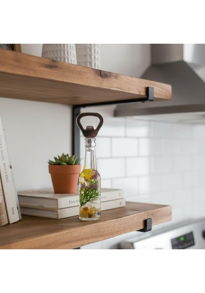Dekoratif Cam Şişe Şeklinde Manyetik Açacak Buzdolabı Mıknatıslı, Metal Kapak Açacağı, Şık Mutfak Ve Bar Aksesuarı