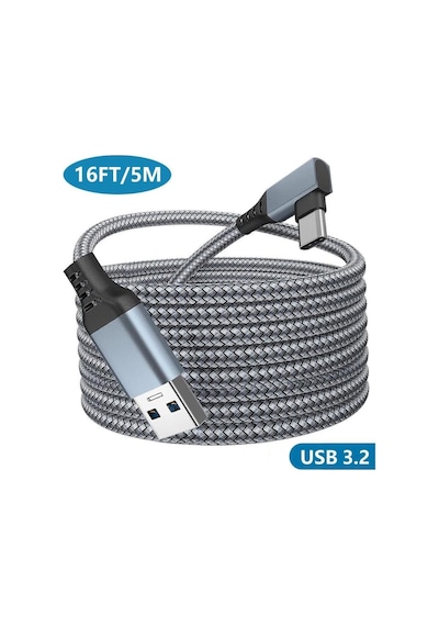 Vr5 Usb3.2 Oculus Quest 3/2/1 Pico 4 Aksesuarları Ve Pc/steam Vr, 5gbps Yüksek Hızlı Pc Veri Ak Standart