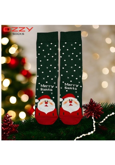Ozzy Socks Unisex Yılbaşı Çorap 3 Çift Siyah