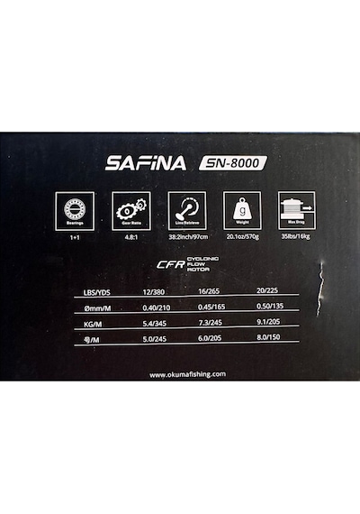 Okuma Safina Sn-8000 Olta Makinesi