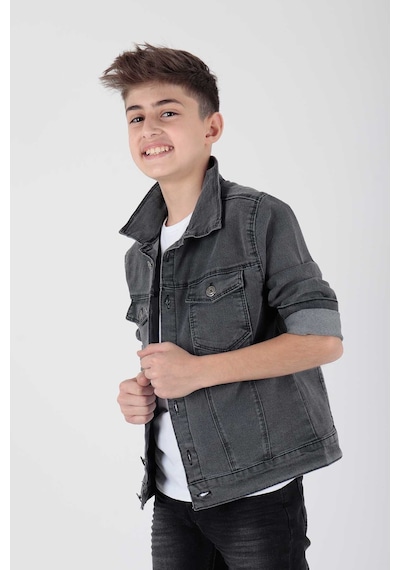 Ahengim Erkek Çocuk Jean Ceket Günlük Modaya Uygun Ak22145123 001