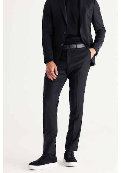 AC&Co / Altınyıldız Classics Erkek K.lacı Slim Fit Dar Kesim Kırlangıç Yaka %100 Yün Çizgili Takım Elbise K.lacı AC&Co / Altınyıldız Classics Erkek K.lacı Slim Fit Dar Kesim Kırlangıç Yaka %100 Yün Çizgili Takım Elbise K.lacı