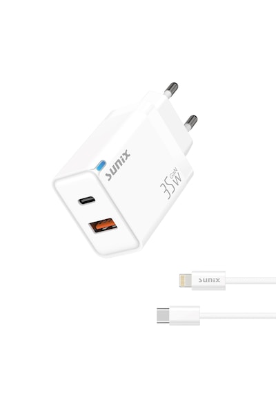Sunix 35w Akıllı Şarj Ve Gan Teknolojisi iPhone Uyumlu Lighting iPhone Uyumlu 8/9/10/11/12/13/14 Serisi İçin Özel Ce Lisanslı Şarj Cihazı Yeni Nesil Son Teknoloji Şarj Cihazı Başlık + Kablo Set Sunix 35w Akıllı Şarj Ve Gan Teknolojisi iPhone Uyumlu Lighting iPhone Uyumlu 8/9/10/11/12/13/14 Serisi İçin Özel Ce Lisanslı Şarj Cihazı Yeni Nesil Son Teknoloji Şarj Cihazı Başlık + Kablo Set