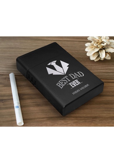 Bk Gift Kişiye Özel İsimli  Tasarımlı Siyah Metal Sigara Tabakası , Hediyesi , Hediye , Sigara Tabakası-12