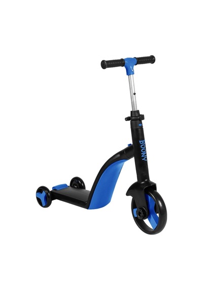 Boony Mavi Çocuk Scooter- Bisiklet 1 Ürün 3 Özellik 50 Kg Taşıma Kapasiteli Mavi