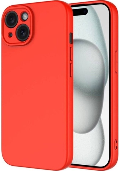 Apple Uyumlu iPhone 15 Plus Kılıf Zore Mara Lansman Kapak Kırmızı