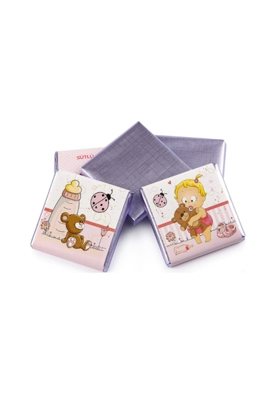 Melodi Sütlü Madlen Pembe Kız Bebek Çikolatası 500 G