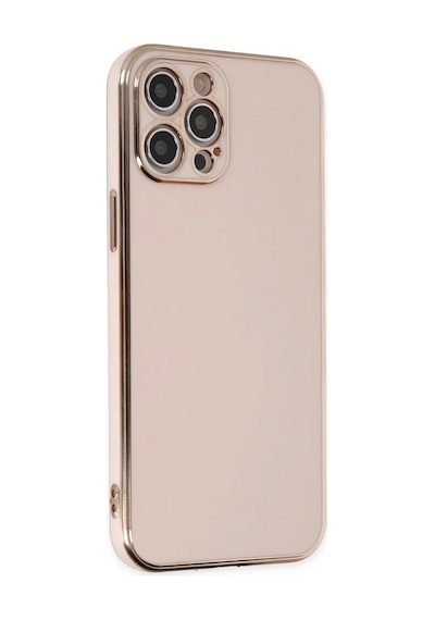 İphone 12 Pro Max Kılıf Volet Silikon - Pembe