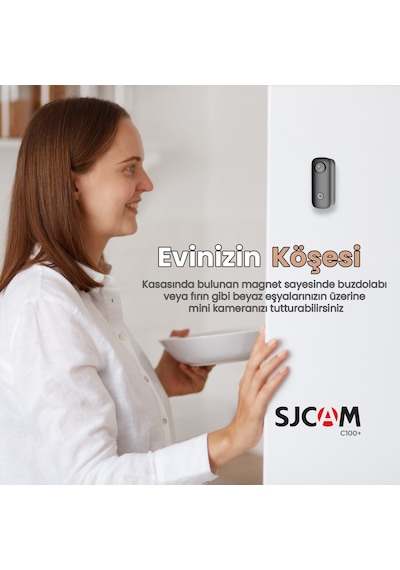 SJCAM C100+ 4K UHD 2160p WiFi 15MP EIS 115° H.265 30 Metre Su Geçirmez Mini Aksiyon Kamerası