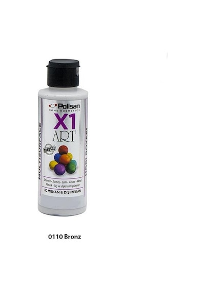 Polisan X1 Art Multisurface Hobi Boyası Yaldız Bronz 120 Ml.